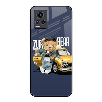 Adventurous Bear Vivo V20 Pro Glass Back Cover Online