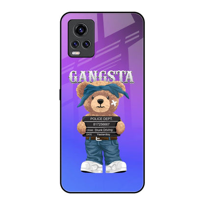 Gangsta Bear Vivo V20 Pro Glass Back Cover Online
