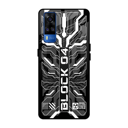 Monochrome Magic Vivo Y51 2020 Glass Back Cover Online