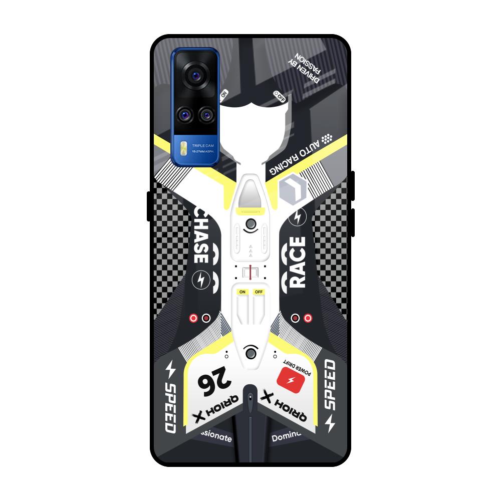 Car Enthusiast Vivo Y51 2020 Glass Back Cover Online