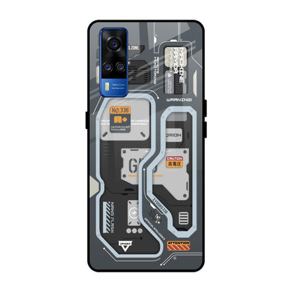 Retro Futuristic Vivo Y51 2020 Glass Back Cover Online