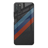Carbon Inspired Poco M3 Glass Back Cover Online