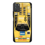 Yellow Racing Car Poco M3 Glass Back Cover Online