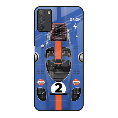 Car Adiction Poco M3 Glass Back Cover Online