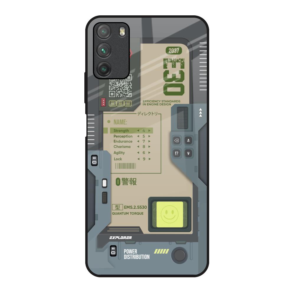 Art Station Poco M3 Glass Back Cover Online