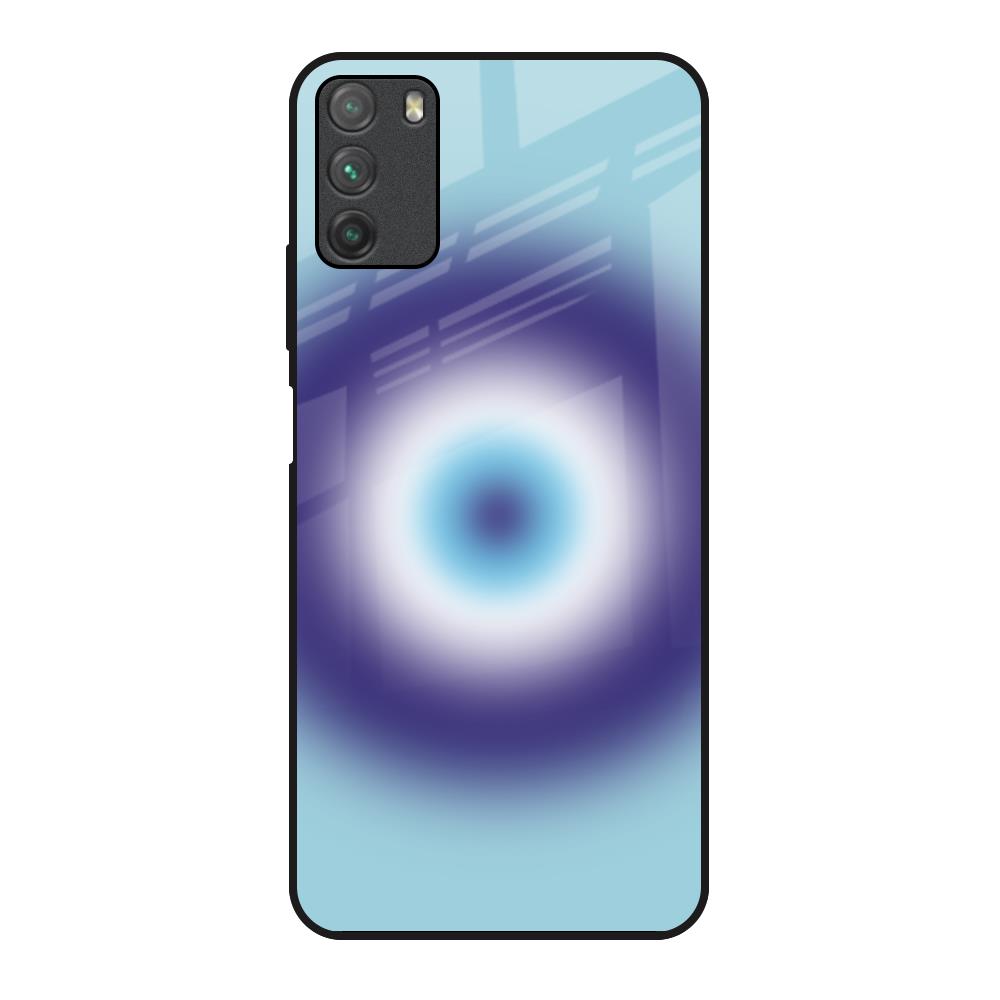 Evil Eye Art Poco M3 Glass Back Cover Online