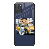 Adventurous Bear Poco M3 Glass Back Cover Online