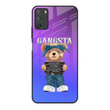 Gangsta Bear Poco M3 Glass Back Cover Online