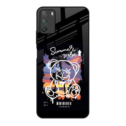 Summer Vibe Poco M3 Glass Back Cover Online