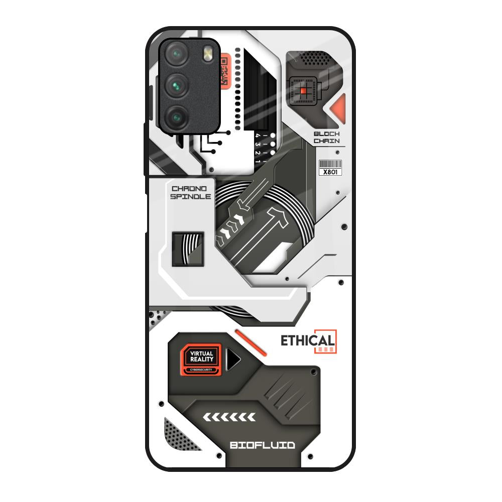Explore Circuit Poco M3 Glass Back Cover Online