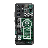 Green Camo Circuit Samsung Galaxy S21 Ultra Glass Back Cover Online