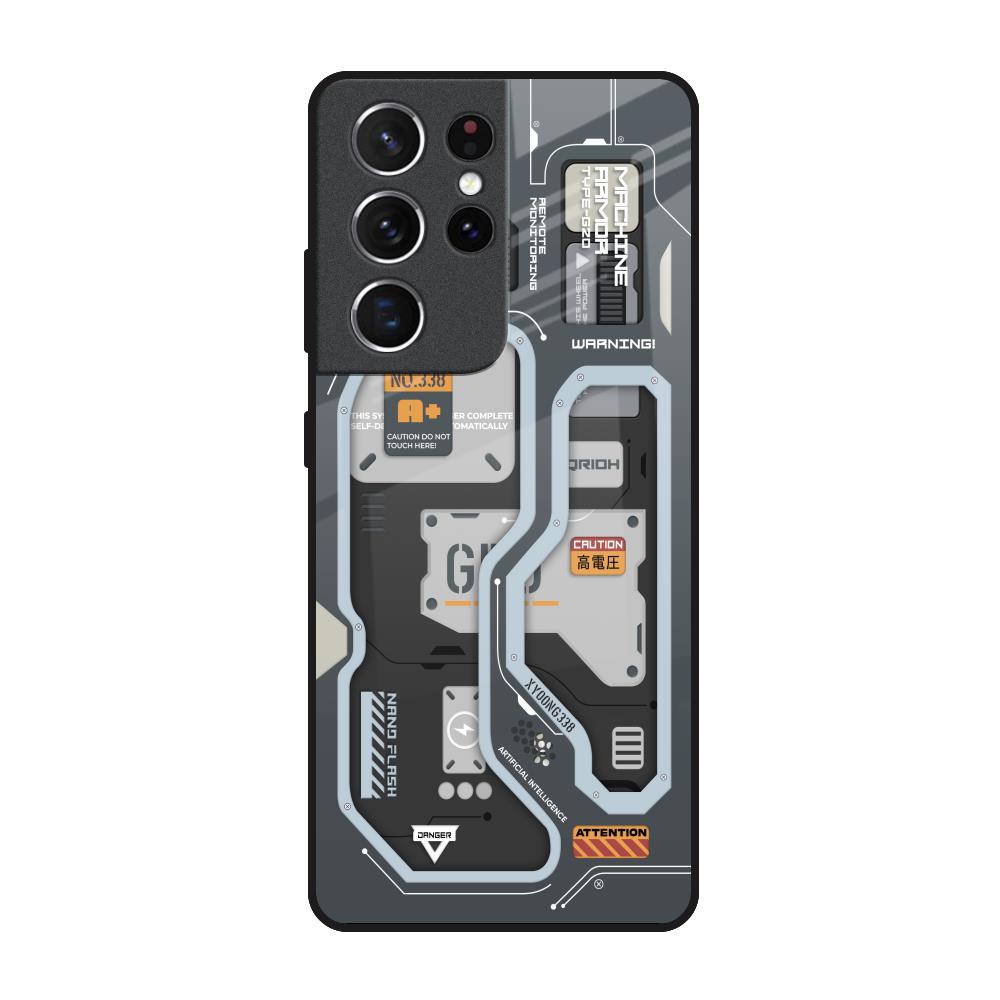 Retro Futuristic Samsung Galaxy S21 Ultra Glass Back Cover Online