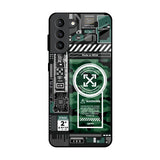 Green Camo Circuit Samsung Galaxy S21 Plus Glass Back Cover Online