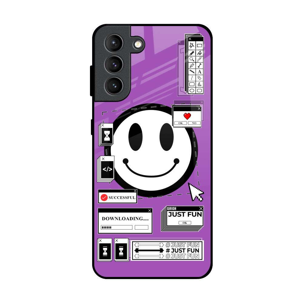 Code with Smile Samsung Galaxy S21 Plus Glass Back Cover Online