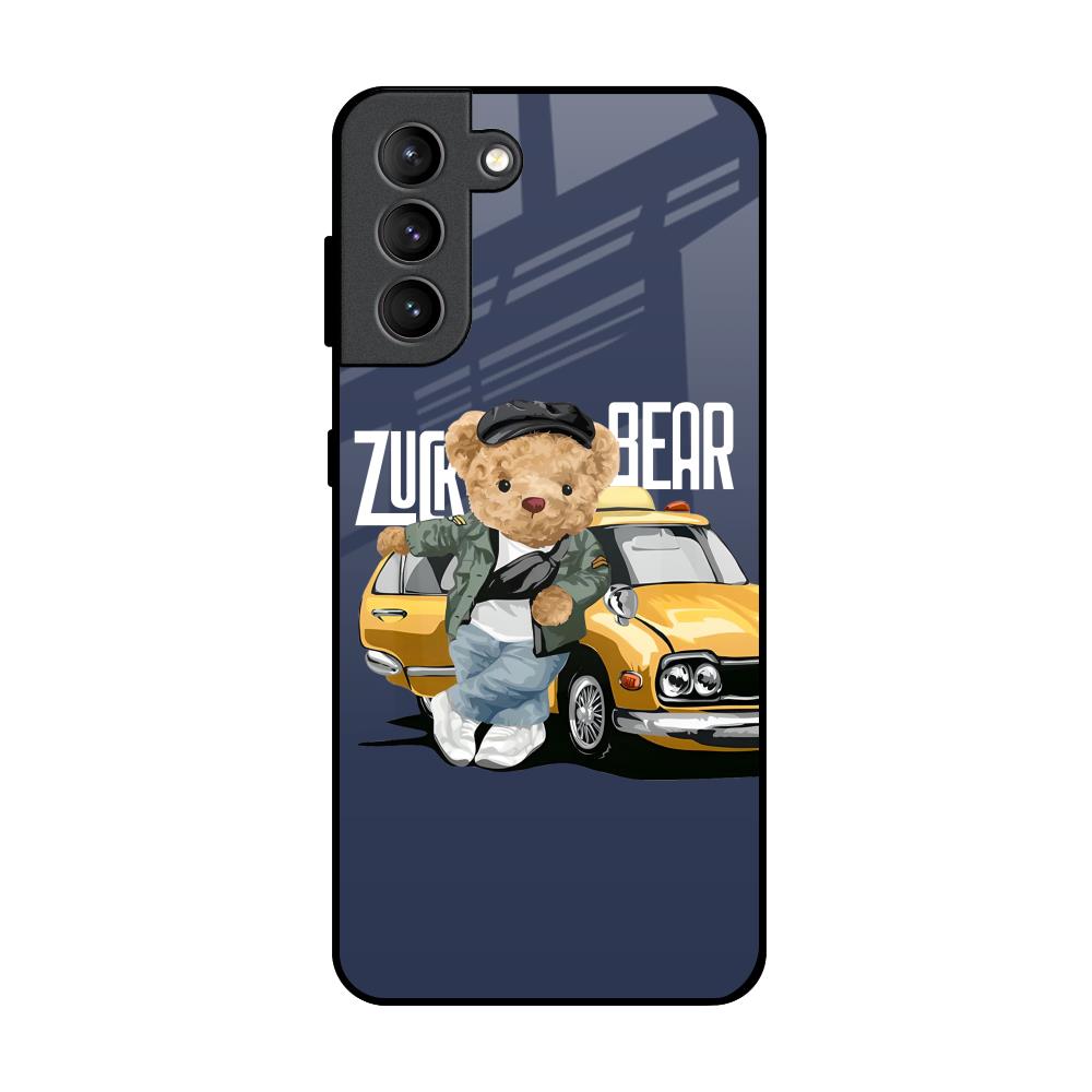 Adventurous Bear Samsung Galaxy S21 Plus Glass Back Cover Online
