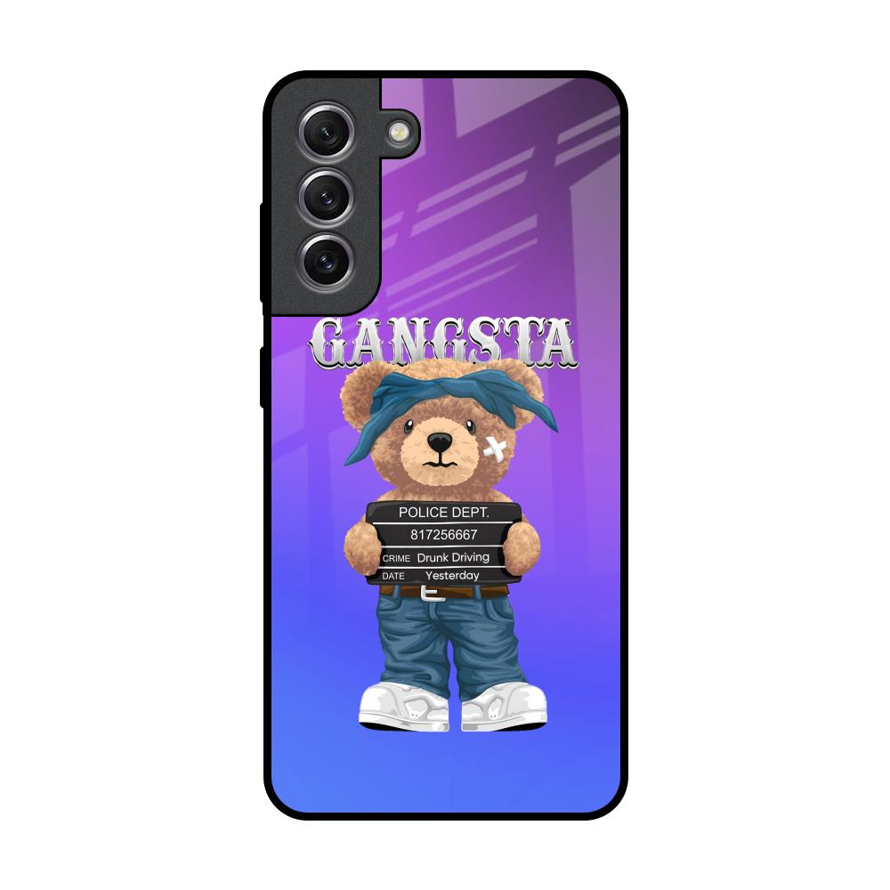 Gangsta Bear Samsung Galaxy S21 Glass Back Cover Online