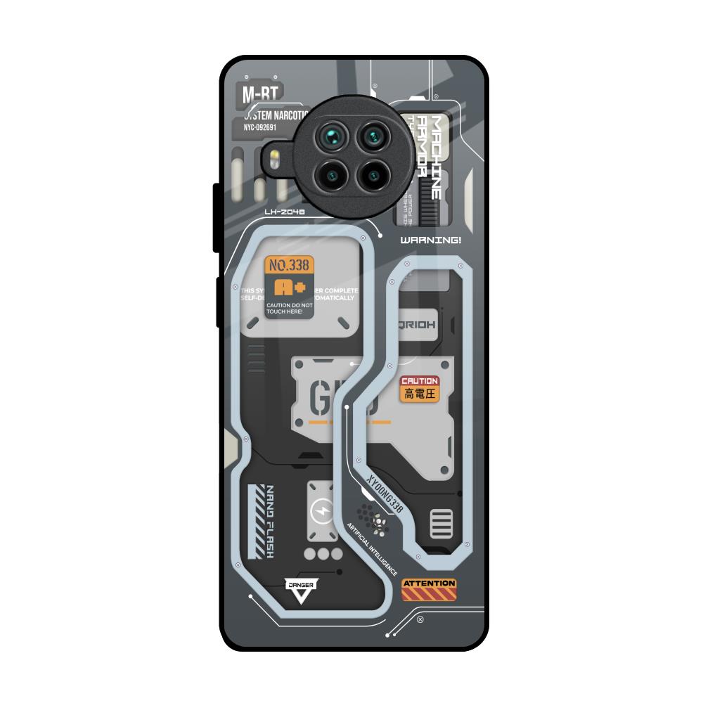 Retro Futuristic Mi 10i 5G Glass Back Cover Online