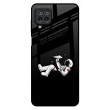 Space Traveller Samsung Galaxy M12 Glass Back Cover Online