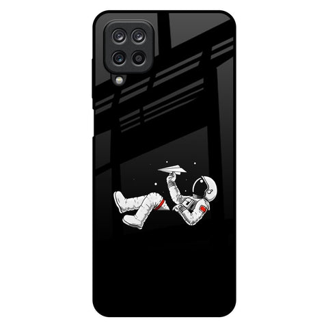 Space Traveller Samsung Galaxy M12 Glass Back Cover Online