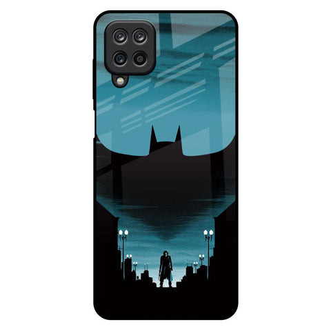 Cyan Bat Samsung Galaxy M12 Glass Back Cover Online