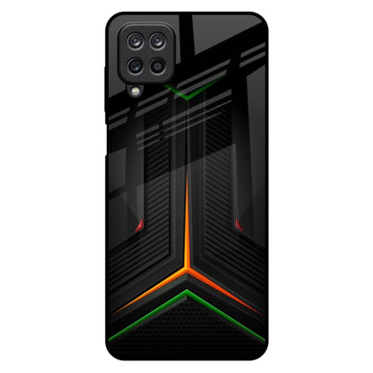 Modern Ultra Chevron Samsung Galaxy M12 Glass Back Cover Online
