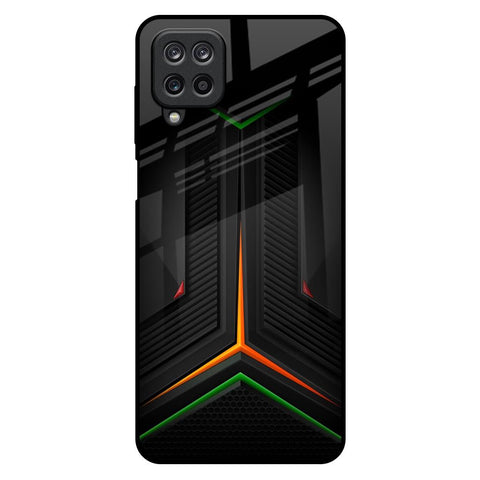 Modern Ultra Chevron Samsung Galaxy M12 Glass Back Cover Online