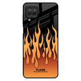 Fire Flame Samsung Galaxy M12 Glass Back Cover Online
