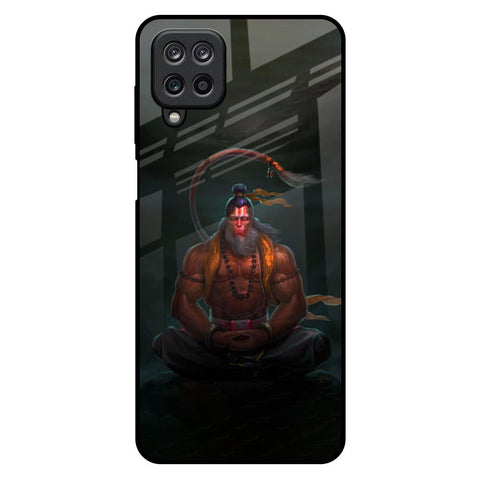 Lord Hanuman Animated Samsung Galaxy M12 Glass Back Cover Online