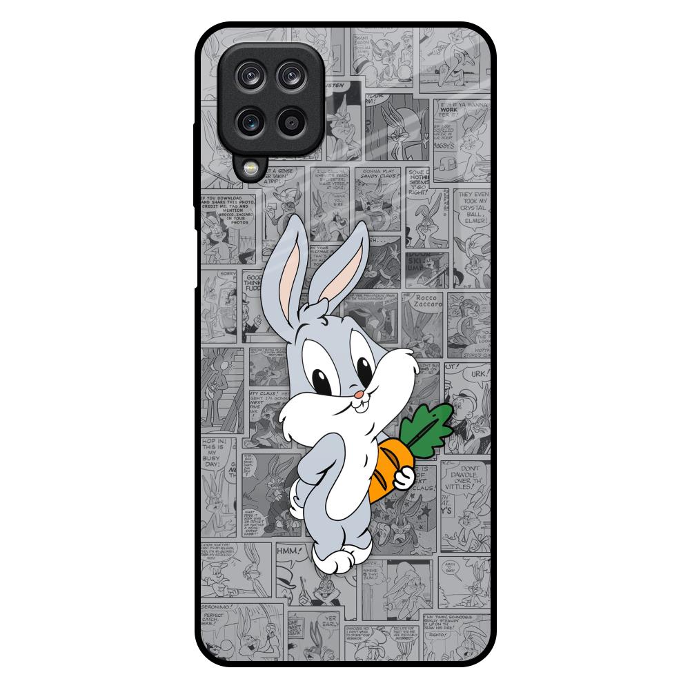 Cute Baby Bunny Samsung Galaxy M12 Glass Back Cover Online