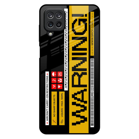 Aircraft Warning Samsung Galaxy M12 Glass Back Cover Online