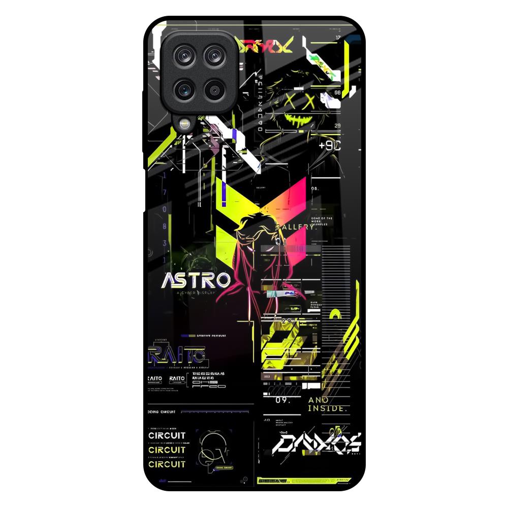 Astro Glitch Samsung Galaxy M12 Glass Back Cover Online
