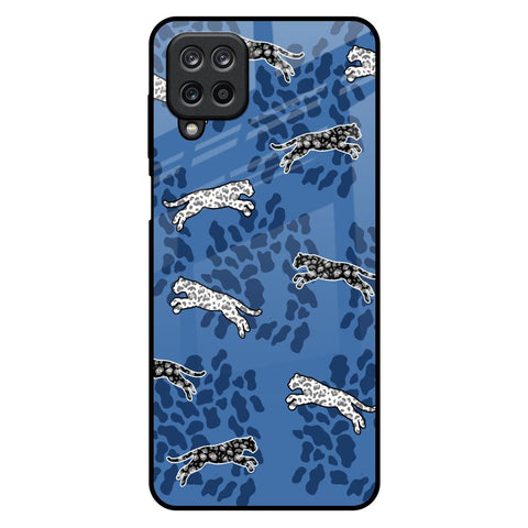 Blue Cheetah Samsung Galaxy M12 Glass Back Cover Online