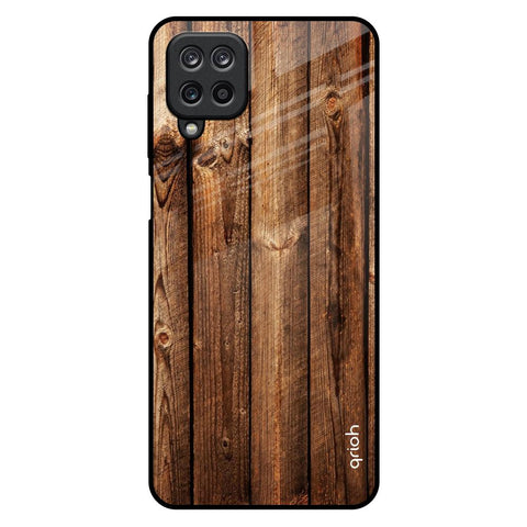 Timber Printed Samsung Galaxy M12 Glass Back Cover Online