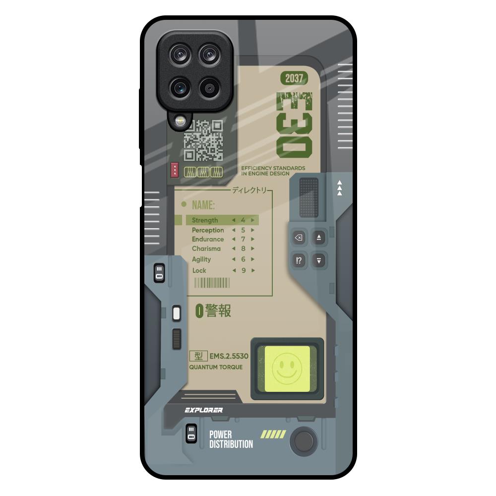 Art Station Samsung Galaxy M12 Glass Back Cover Online