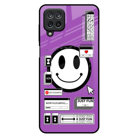Code with Smile Samsung Galaxy M12 Glass Back Cover Online