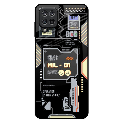 Exposed Parts Samsung Galaxy M12 Glass Back Cover Online