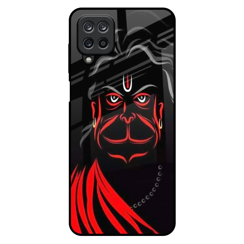 Lord Hanuman Samsung Galaxy M12 Glass Back Cover Online