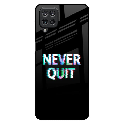 Never Quit Samsung Galaxy M12 Glass Back Cover Online
