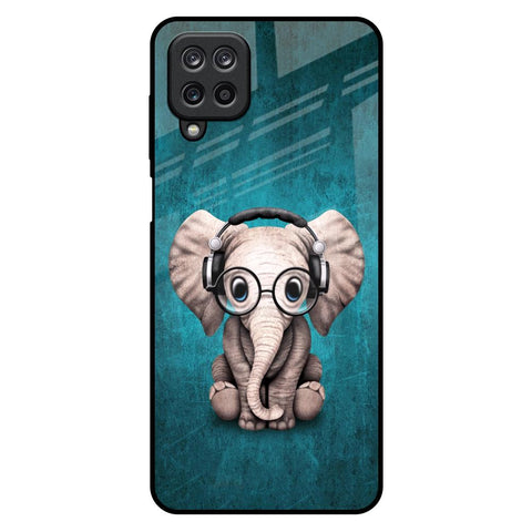 Adorable Baby Elephant Samsung Galaxy M12 Glass Back Cover Online