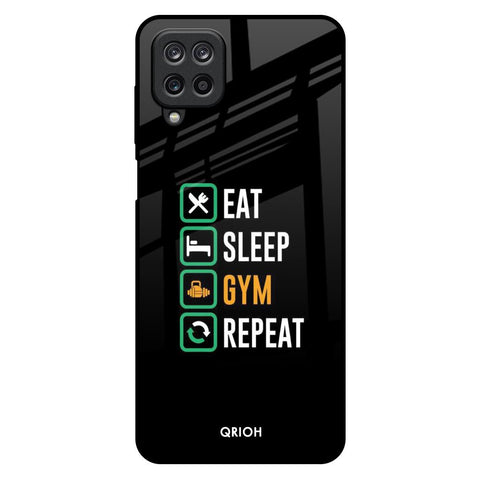 Daily Routine Samsung Galaxy M12 Glass Back Cover Online