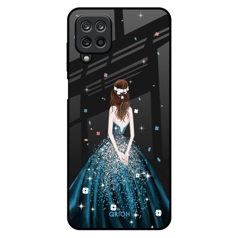 Queen Of Fashion Samsung Galaxy M12 Glass Back Cover Online