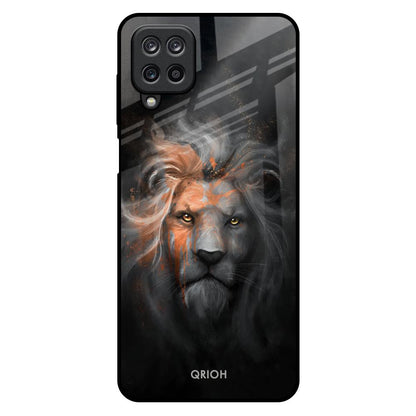 Devil Lion Samsung Galaxy M12 Glass Back Cover Online