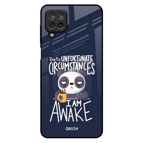 Struggling Panda Samsung Galaxy M12 Glass Back Cover Online