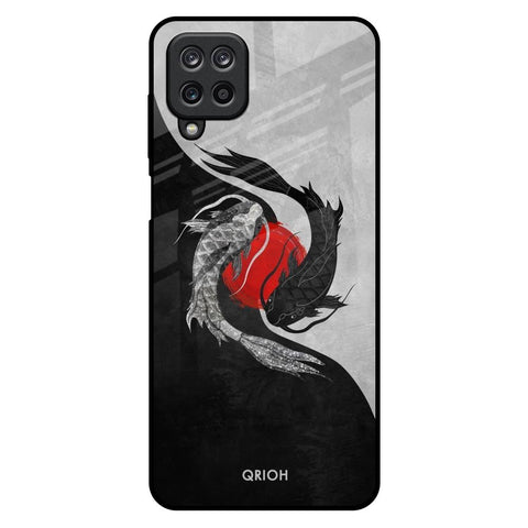 Japanese Art Samsung Galaxy M12 Glass Back Cover Online