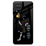 Luffy Line Art Samsung Galaxy M12 Glass Back Cover Online