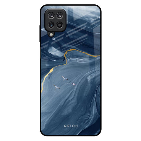 Deep Ocean Marble Samsung Galaxy M12 Glass Back Cover Online