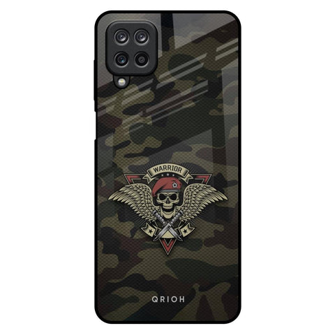 Army Warrior Samsung Galaxy M12 Glass Back Cover Online