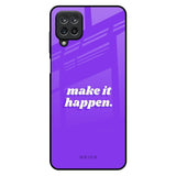 Make it Happen Samsung Galaxy M12 Glass Back Cover Online