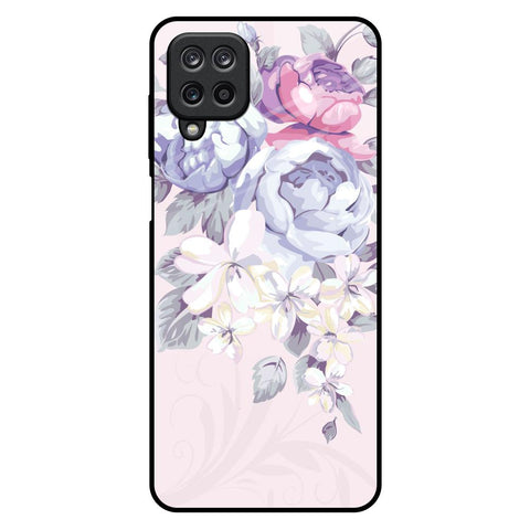 Elegant Floral Samsung Galaxy M12 Glass Back Cover Online