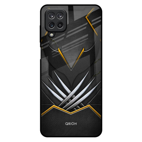 Black Warrior Samsung Galaxy M12 Glass Back Cover Online